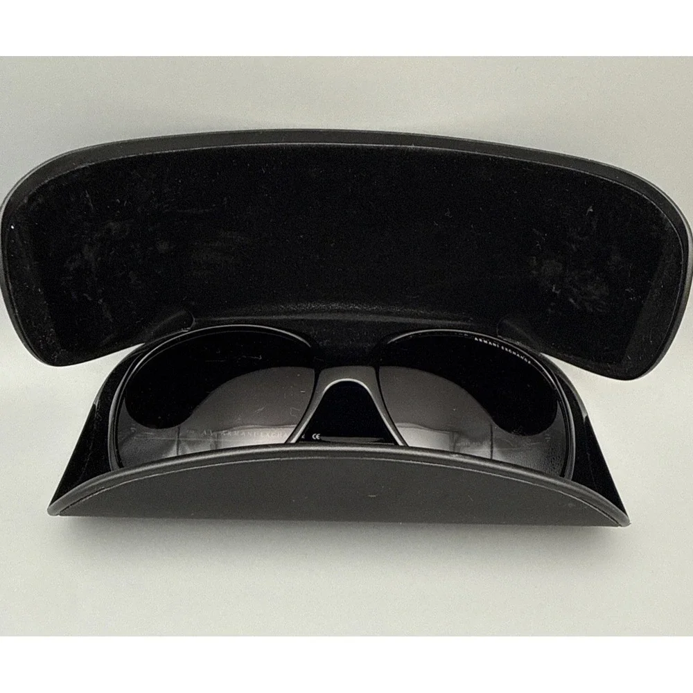 Armani Exchange AX208/S Large AUTHENTIC BLACK Sunglasses 60-17 130 w/Armani case